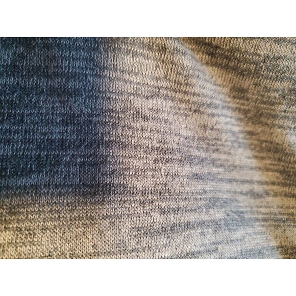 Win Win Boho Black/Gray Tunic Sweater with Crochet Lace Bell Sleeves Size L - Picture 12 of 12